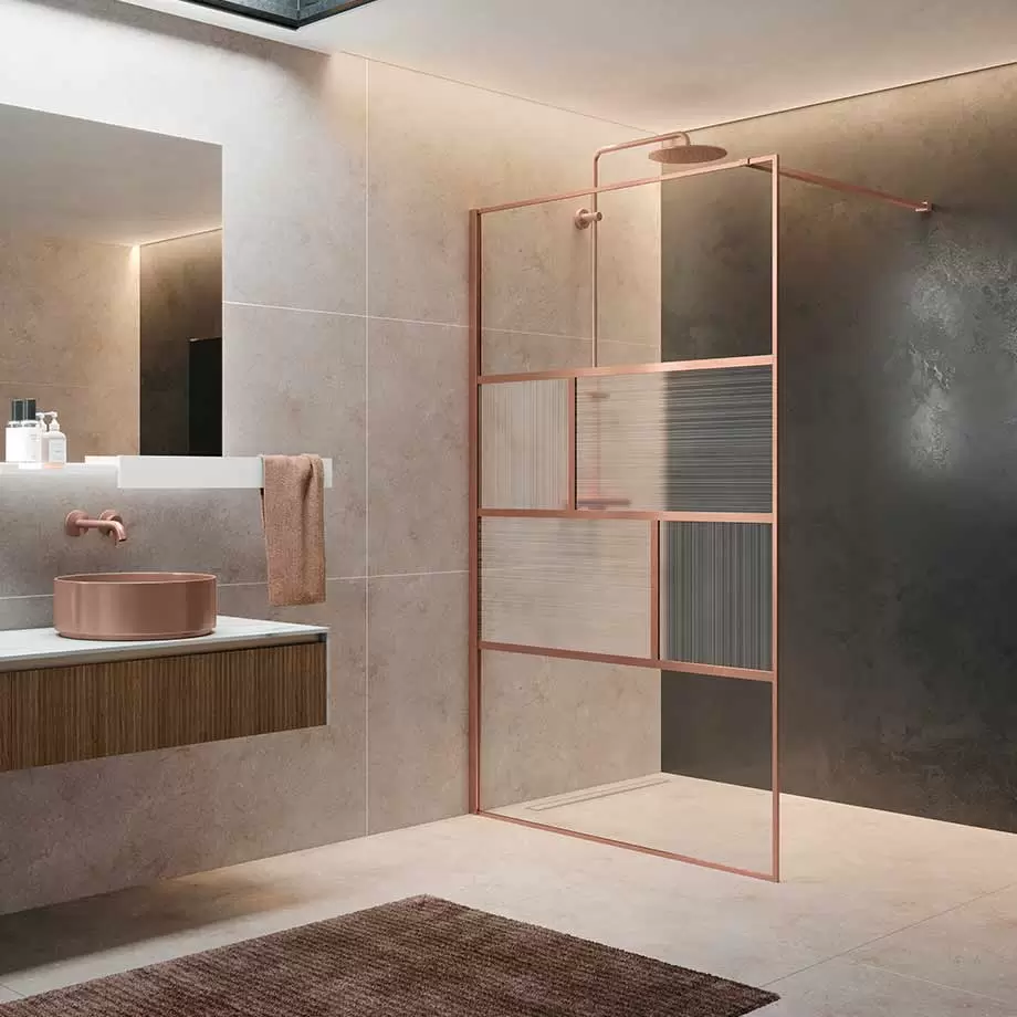 De douche als eyecatcher in de badkamer. De unieke stijl van de inloopdouche H Art bouwt voort op Novellini’s jarenlange ervaring in industrieel design.