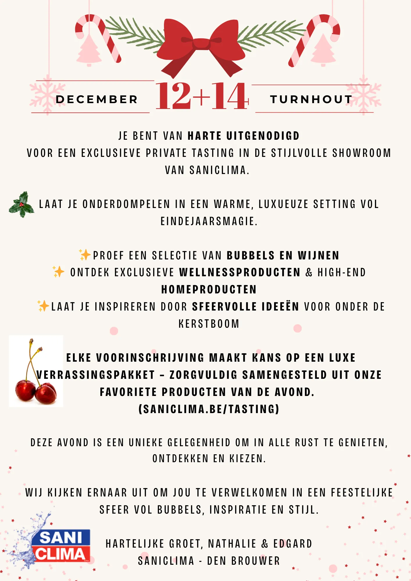 Saniclima Turnhout Tasting - Where wellness meets bubbels 1