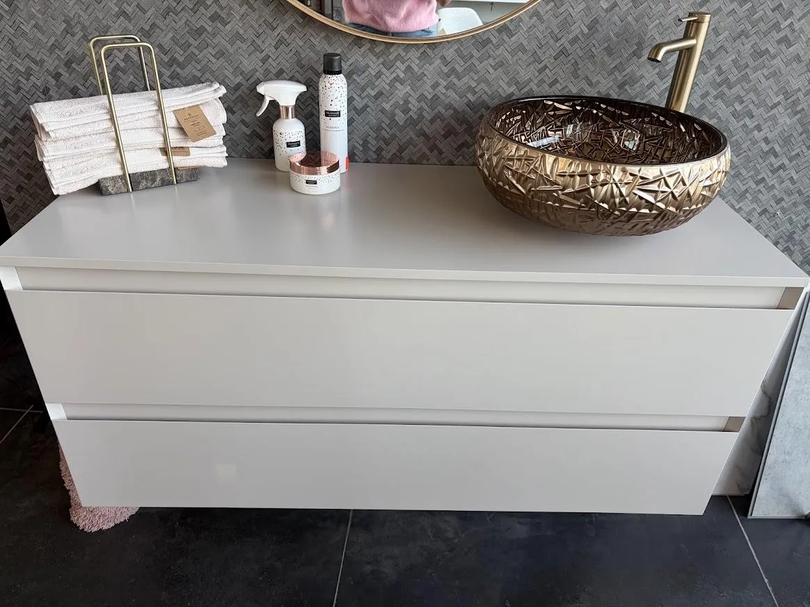 Saniclima Turnhout Badkamermeubel 120 cm - Kasjmier grijs 1